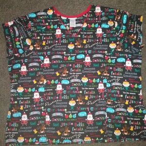 Scrub Top- MERRY CHRISTMAS